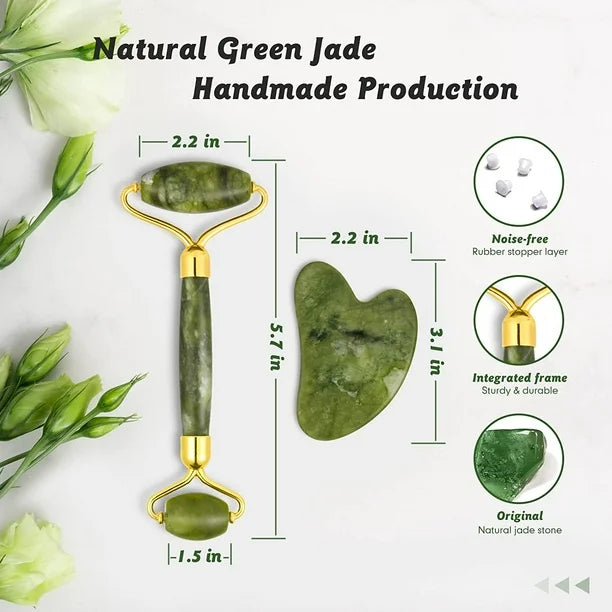 Flawless Jade Stone Roller – Natural Beauty Enhancer